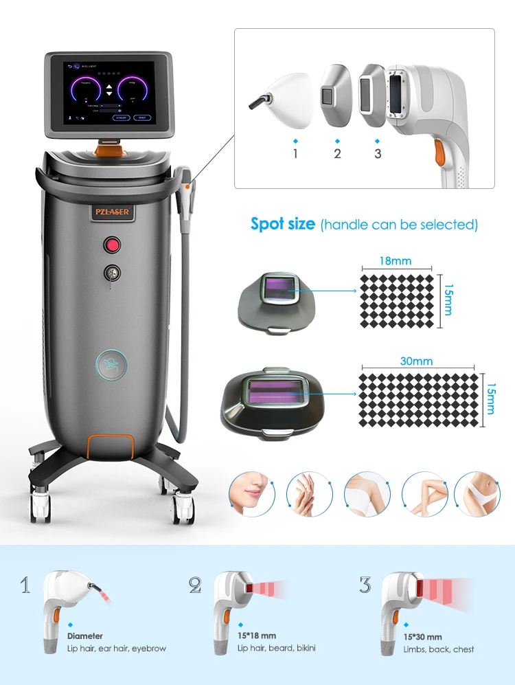 EOS ICE Safest Ladies Body Laser Hair Removal Equipment Permanent Laser Hair Removal Machine For Bikini Area