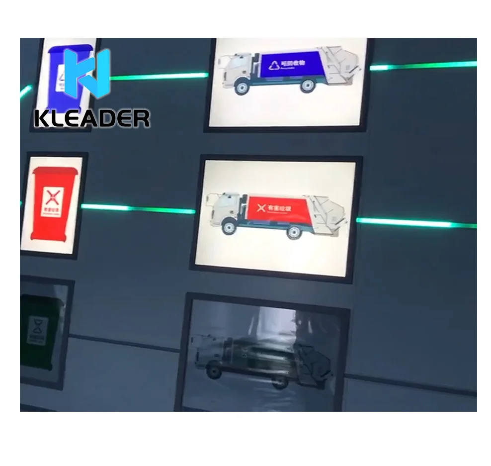 Wall interactive light box, interactive explanation multimedia display system sensor LED light box