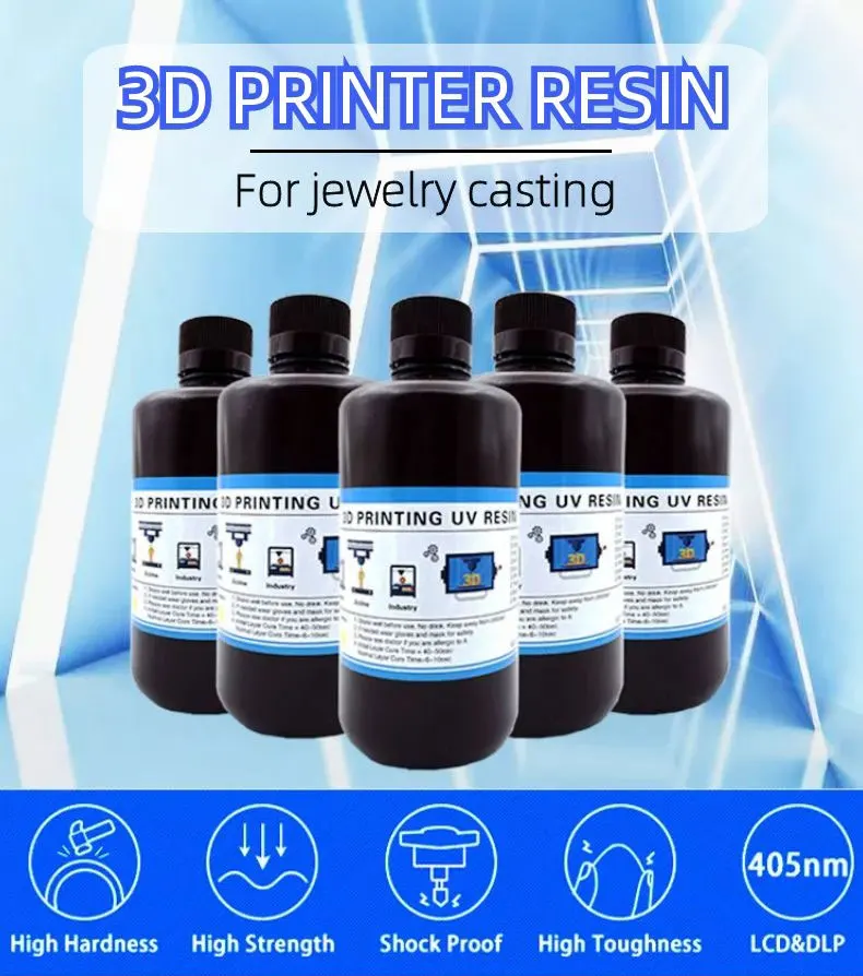 DLP LCD SLA 3D Printer Resin Jewelry Castable Resin 405nm 3d Resin for Jewelry Casting Molds