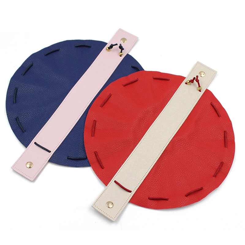 Vegan Leather Game Dice Tray Pouch Bag Drawstring Coin Purses Camping Tool Holder Bag