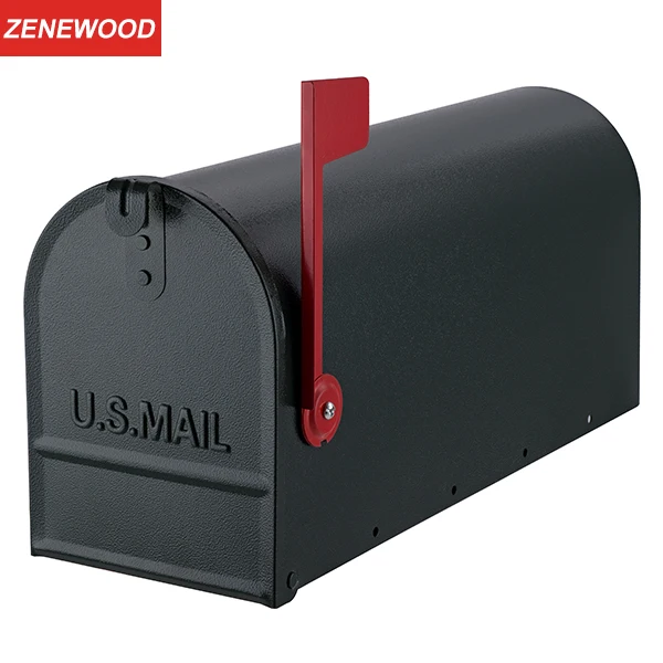 US Mailbox American Mailbox Large Capacity Galvanized Steel Outdoor Post Mount Mailbox