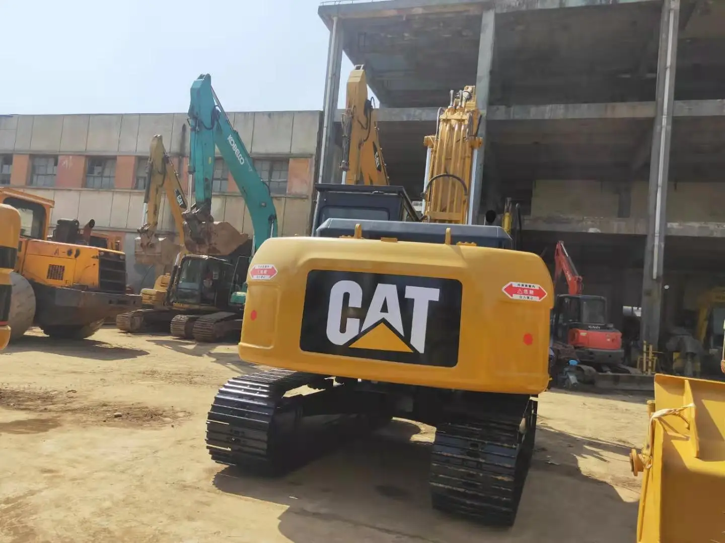 Used 20tons Hydraulic track excavator  320B Excavators Crawler Digger on sale cat 320d with original engine