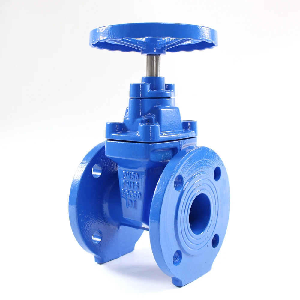Ductile cast iron GGG50 FLG resilient wedge gate valve