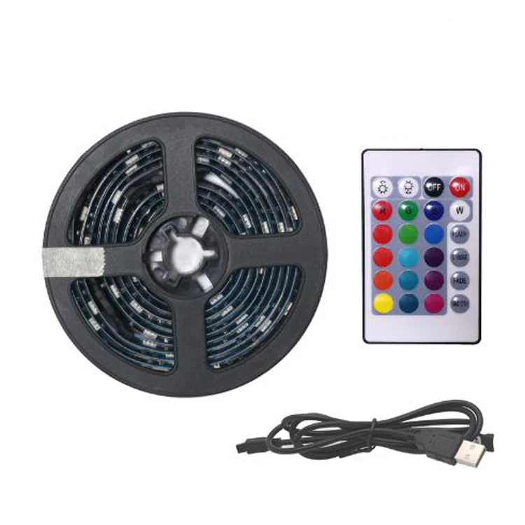 Светодиодная лента 5 метров в пост. Тока 5050 SMD RGB В