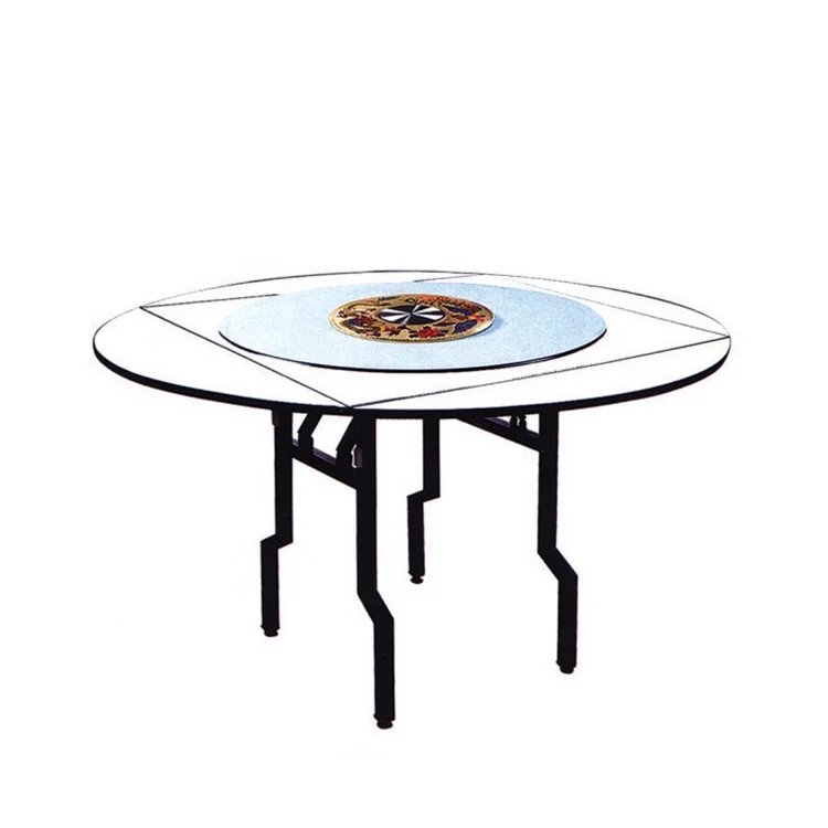 Wedding 10 people seater round folding dining banquet table