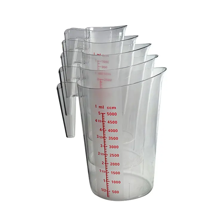 New Style Stackable Polycarbonate Measuring Cups 500ML 1000ML 2000ML 3000ML