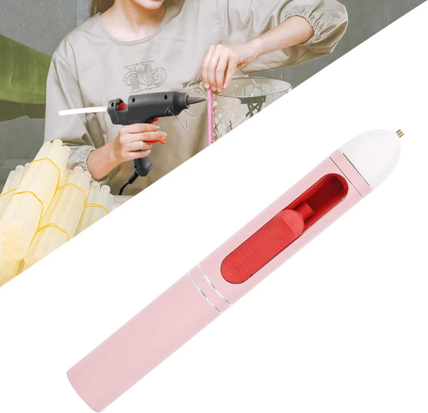 8201 cordless hot glue gun pen type for crafts