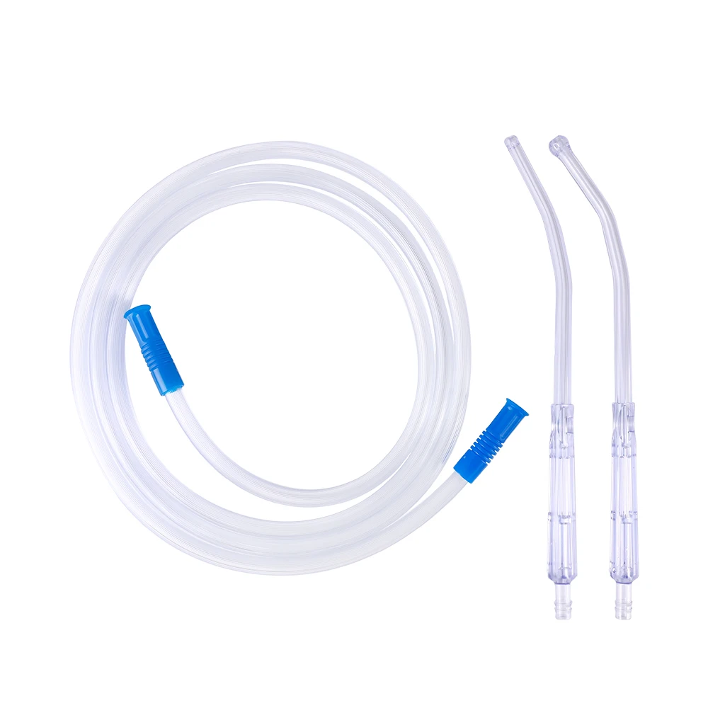 Medical Disposable Pvc Suction Connecting Tube With Yankauer Handle Suction Tube
