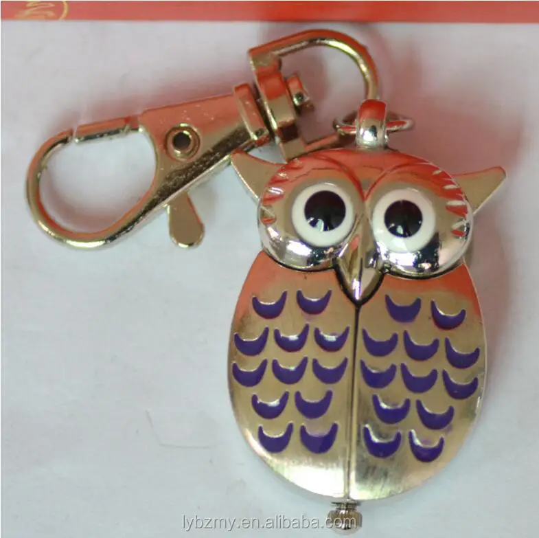 
Wholesale Small size classic OWL Bronze Dia 27MM Pocket watch vintage Toy Pocket watch with necklace Chain SP004 