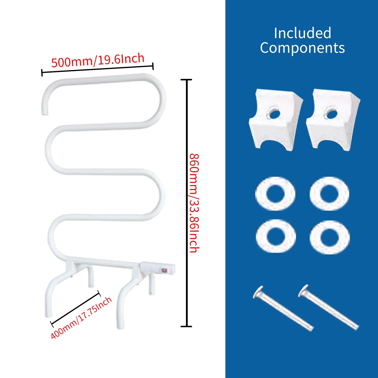 new design wholesale towel warmer supplier wall mounted drying rack electric towel rail
