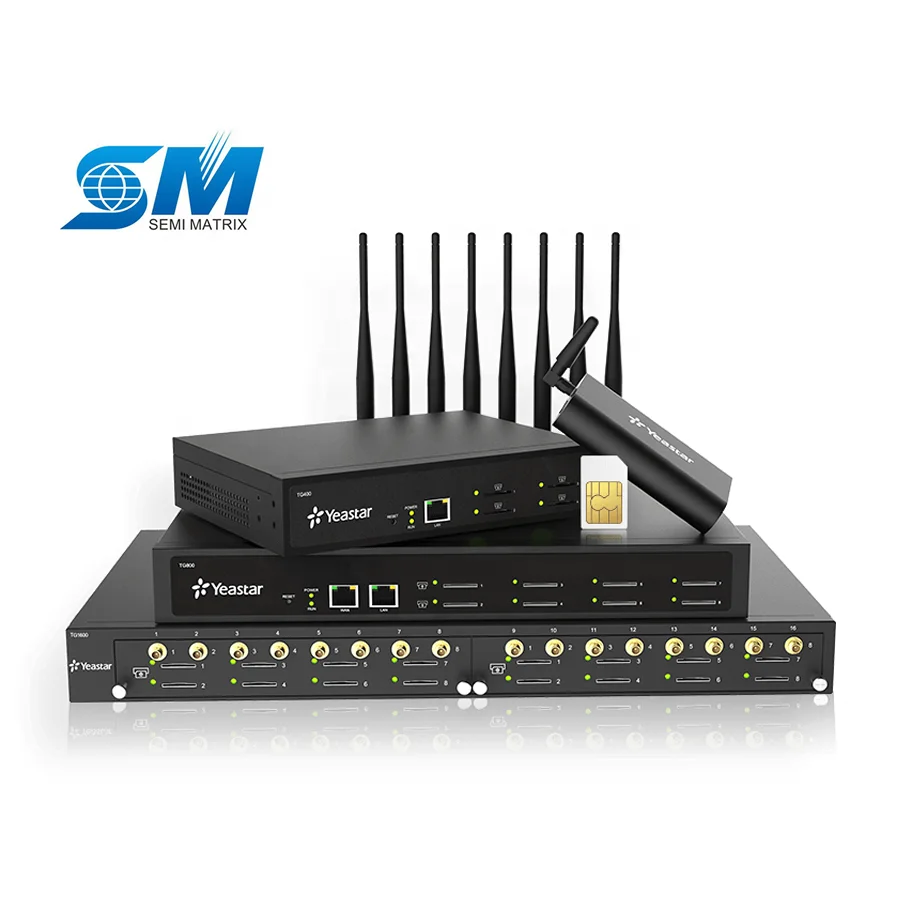  Новый оригинальный шлюз Yeastar TG серии VoIP GSM / WCDMA