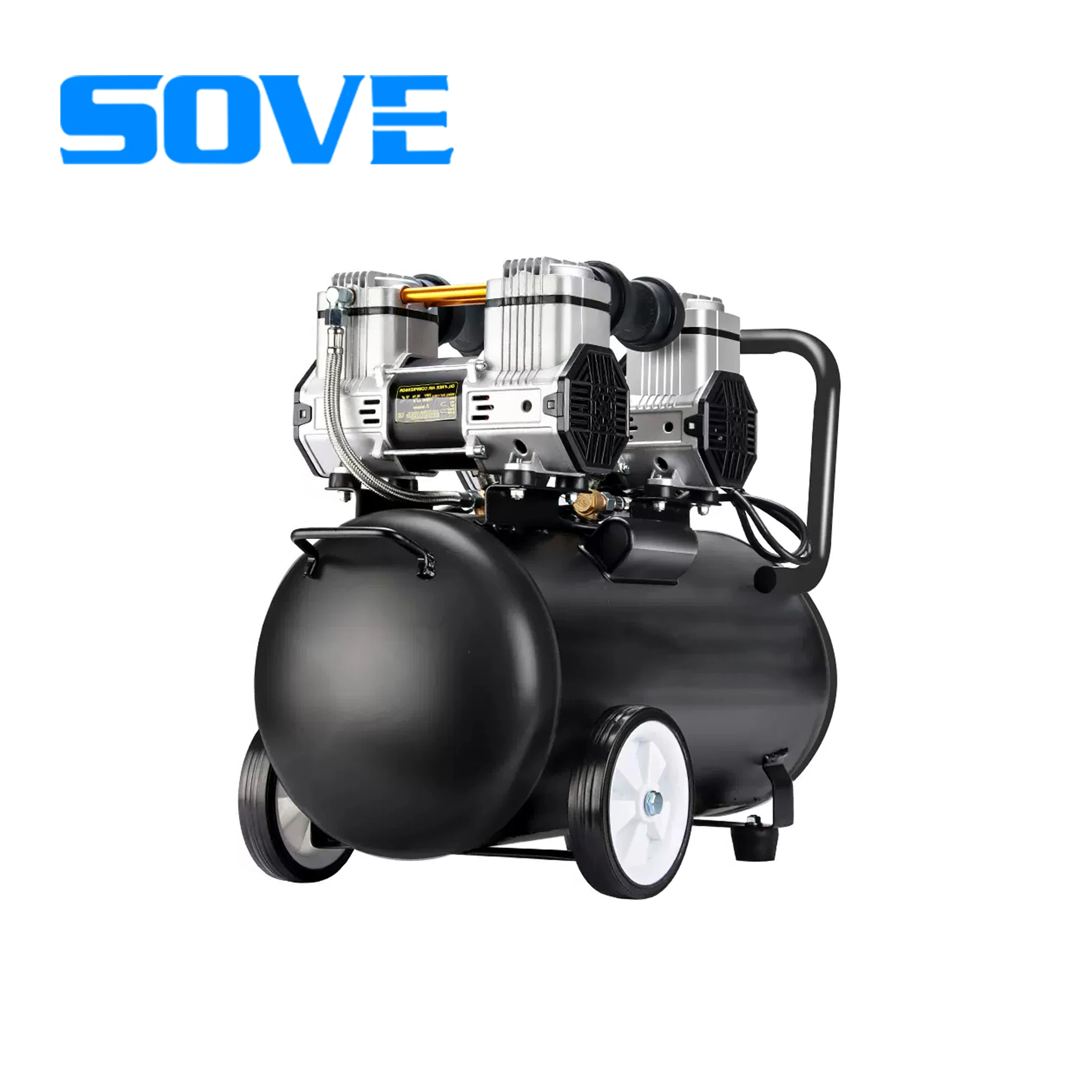 trend 2024 Oil free silent air compressor small high pressure air compressor woodworking painting auto repair flushing pump 220v