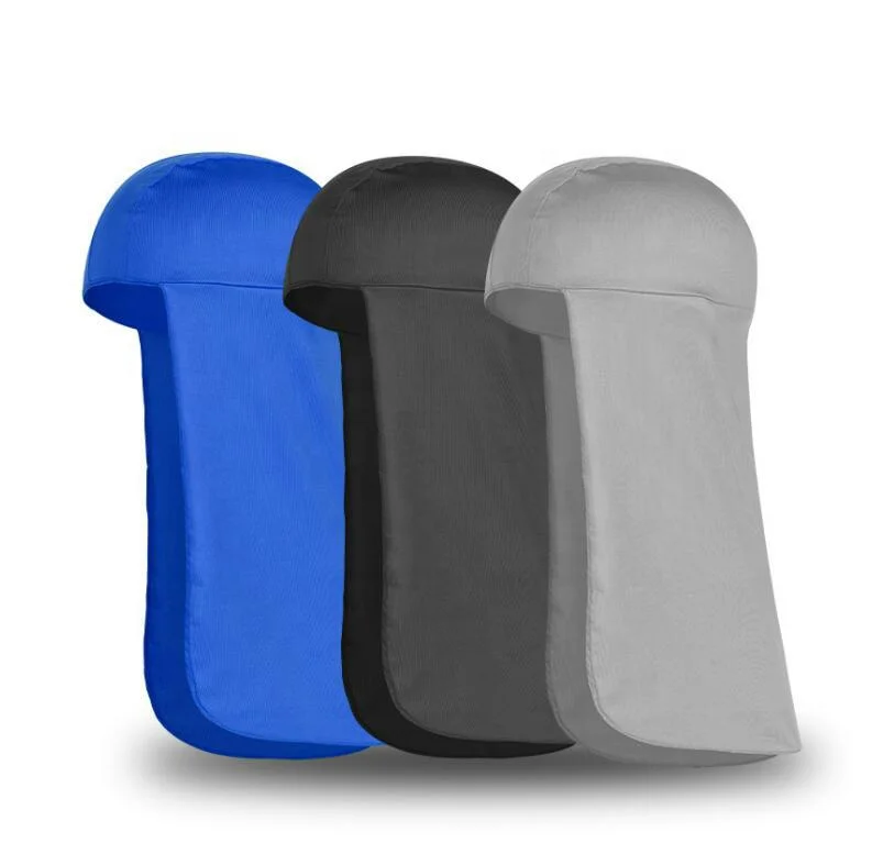 Factory Wholesale Summer Sun Protection Long Tail Helmet Liner Outdoor Work Fishing Hiking Cycling Pirate Cap With Neck Shield