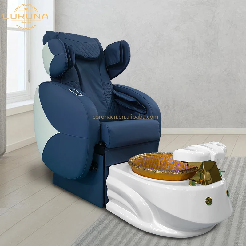 Modern Luxury Salon Furniture Electric Foot Spa Full Body Massage Manicure Pedicure Chair