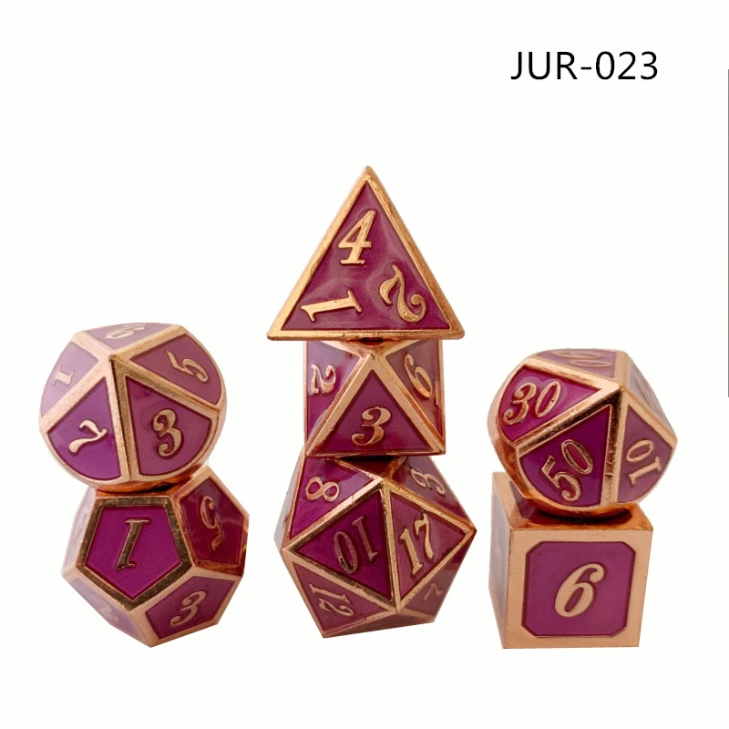 Manufacturer specializing in the production of zinc alloy multi-sided metal dice casual entertainment game dice