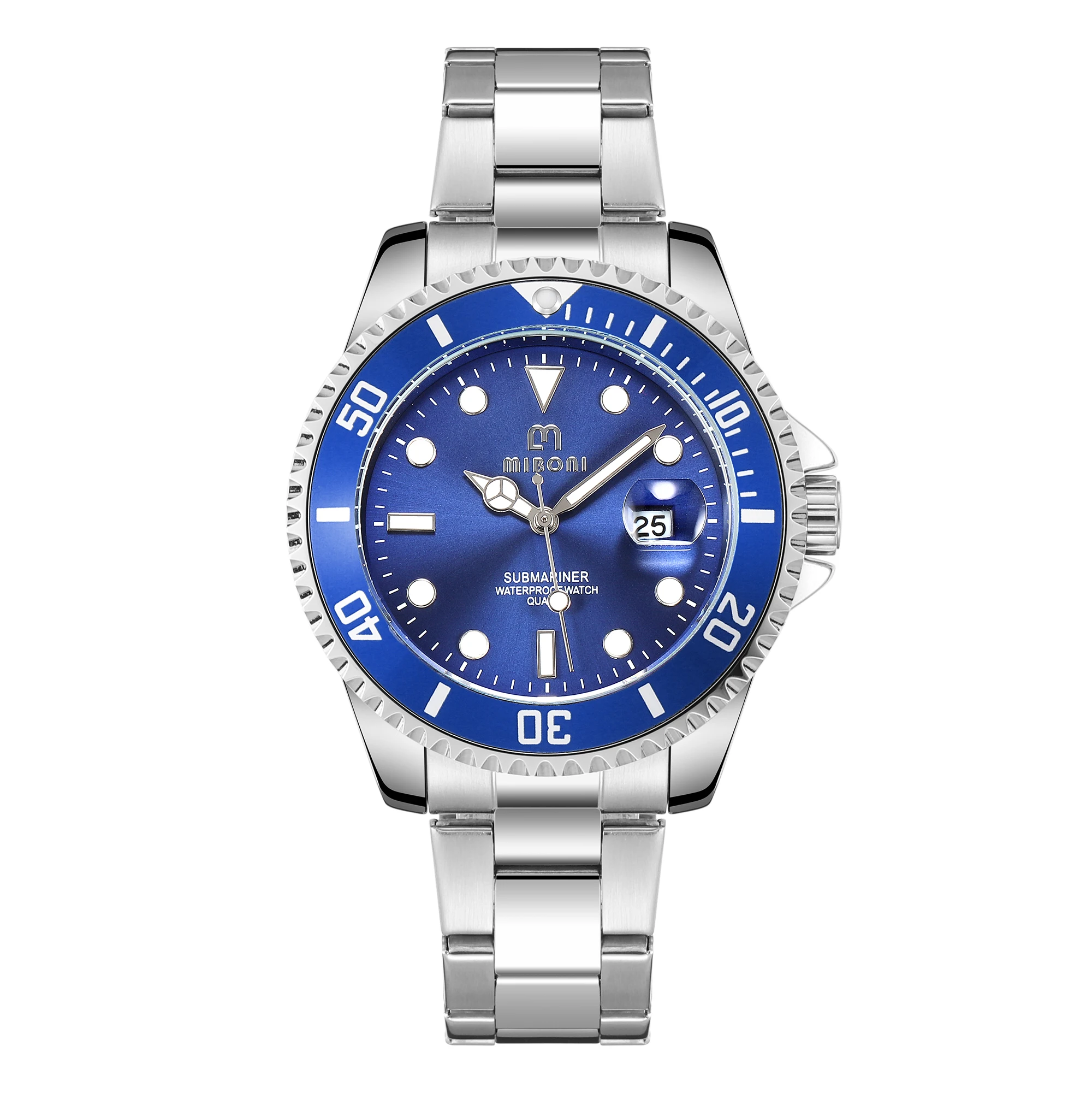 2023 New Casual Fashion Watches for Man Sport Full Steel Wrist Watch Big 3 Bar Waterproof