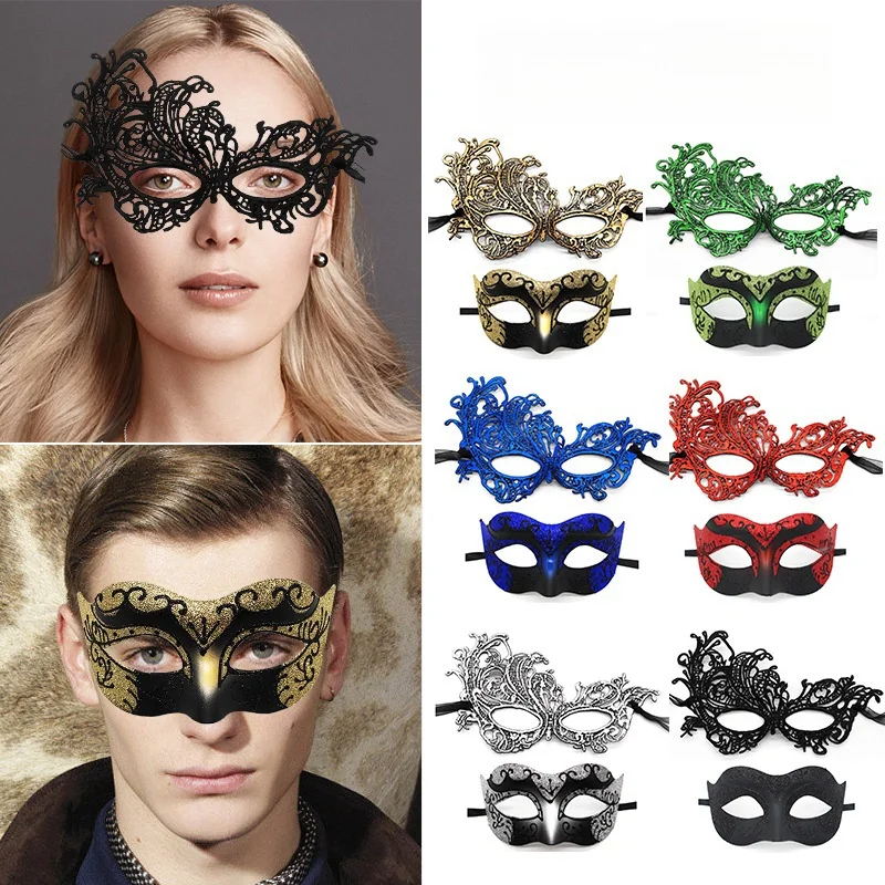 Venetian Costume Carnival Halloween Plastic Cosplay Costume Men Women Eyemask Masquerade Mask