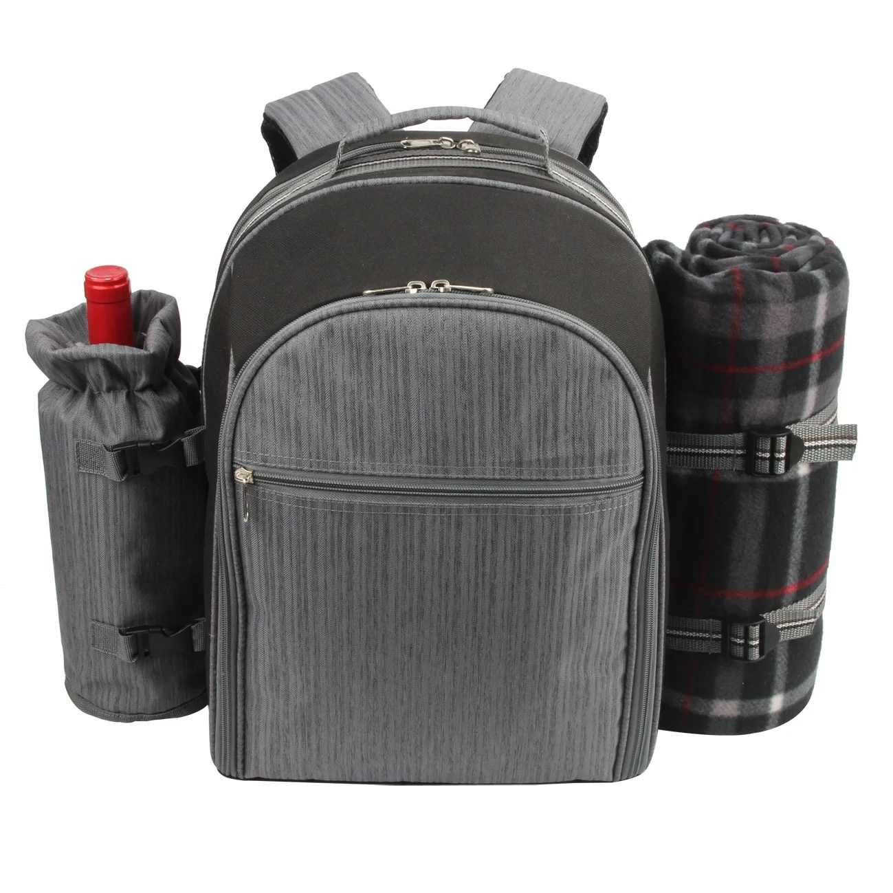 Outdoor Portable Waterproof Customized Oxford Fabric Lunch Bag 4 Person Picnic Backpack Set