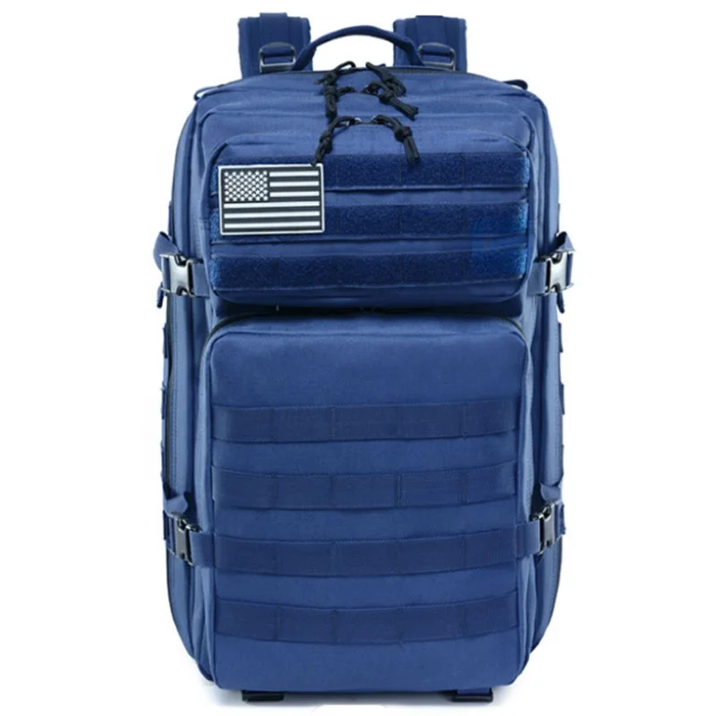 Outdoor Waterproof Nylon Backpack Molle Tactical Backpack Assault Backpack with US Flag