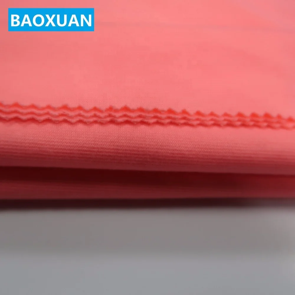 Chinese garment knitted made in china 95% polyester 5% spandex plain dyed textile ponte de roma fabric