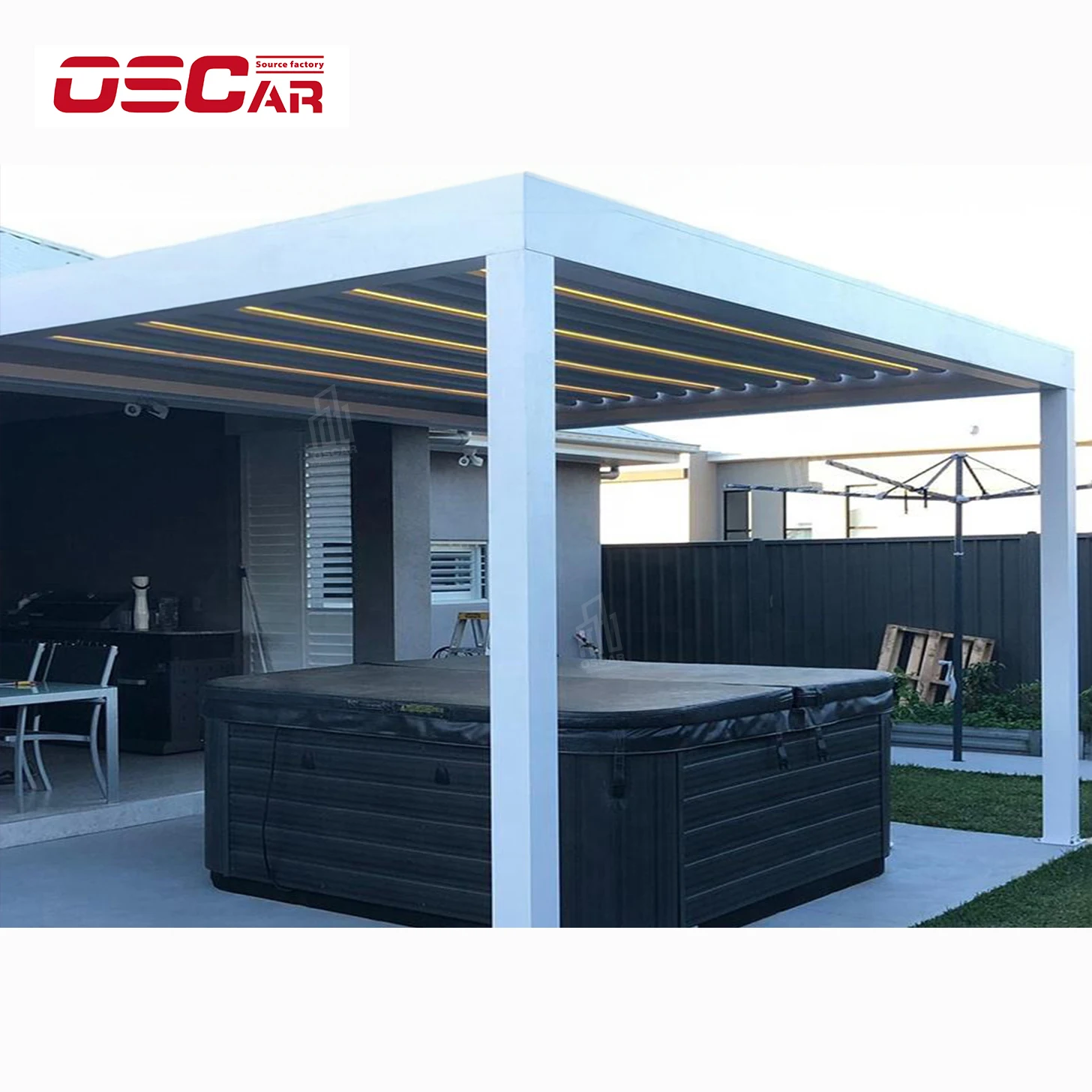 Modern Manual/Motorized Aluminium Hardtop Gazebo Canopy Factory Directly Waterproof Outdoor Patio Pergola Backyard Garden