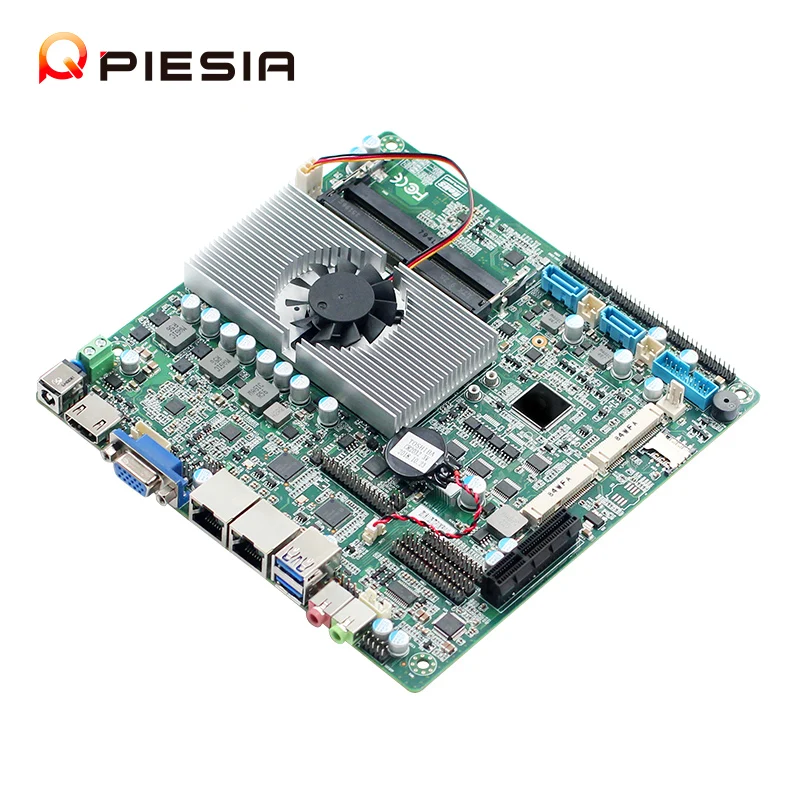 Piesie Cheap Intel 8th Gen Core i5 i7 I5-8250U I7-8650U Industrial Computer Mainboard 2*DDR4 2 Lan 6*Com Mini ITX Motherboard