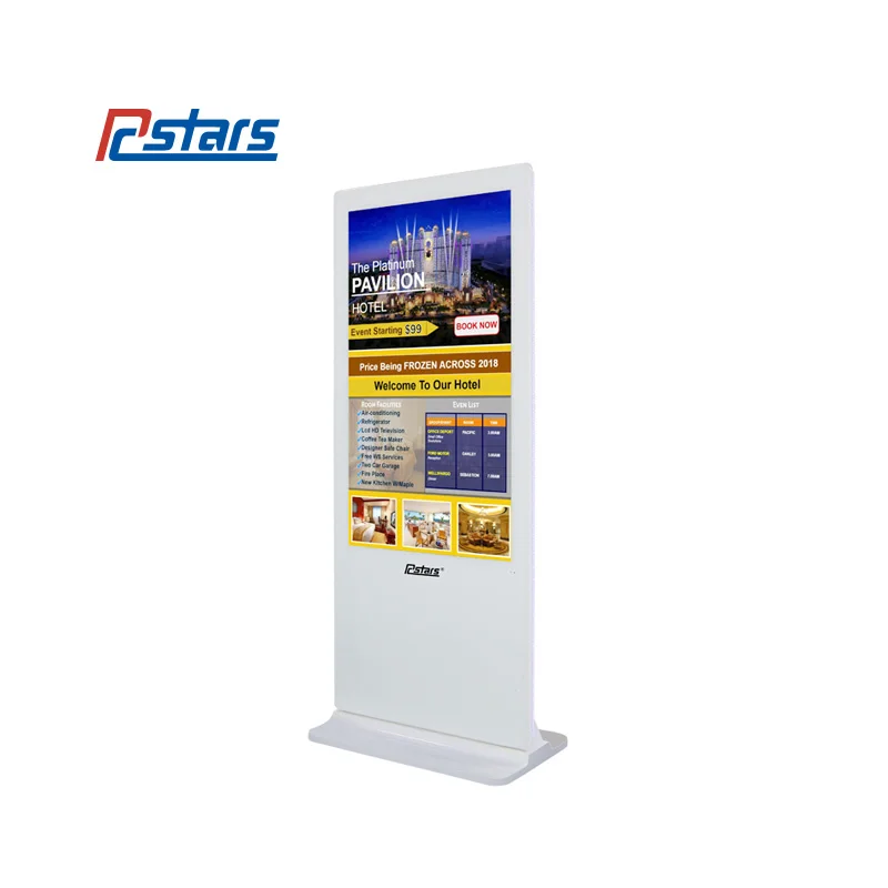 55 inch Free Floor Standing Android lcd advertising Player Multi-Touch Vertical kiosk totem with camera Digital Signage Display