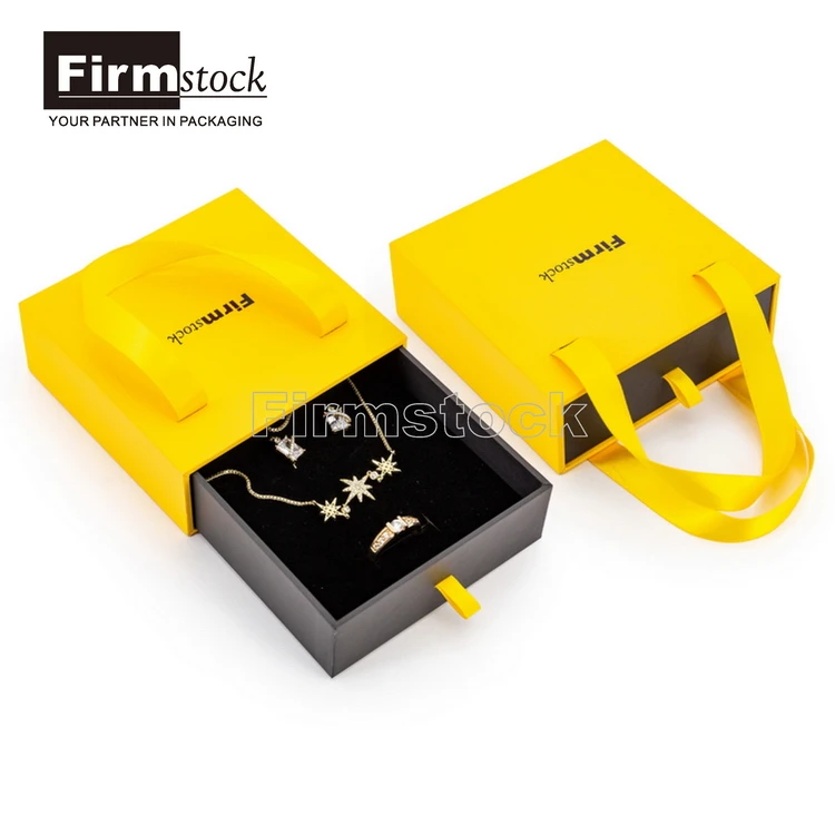 customized necklace with name jewelry logo packaging box for a and bracelet cardboard drawer pouch custom printed white