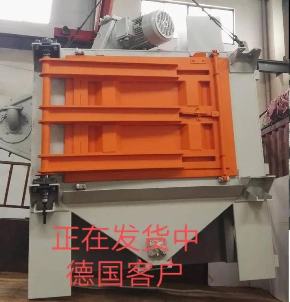 Q324 Crawler Rubber Tumble Type Conveyor Belt Shot Blasting Machine