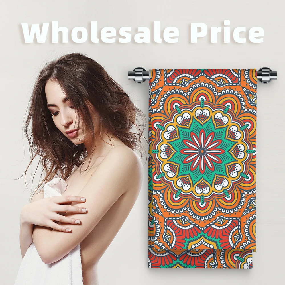 Custom Logo Free Design Lightweighted Hot Sale Summer Quick Dry Digital Printed Microfiber Beach Towel