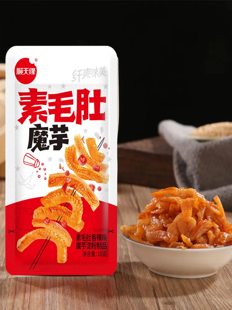 Wholesale Famous Chinese Snacks Konjac Products Spicy Snack Sour Spicy Snacks