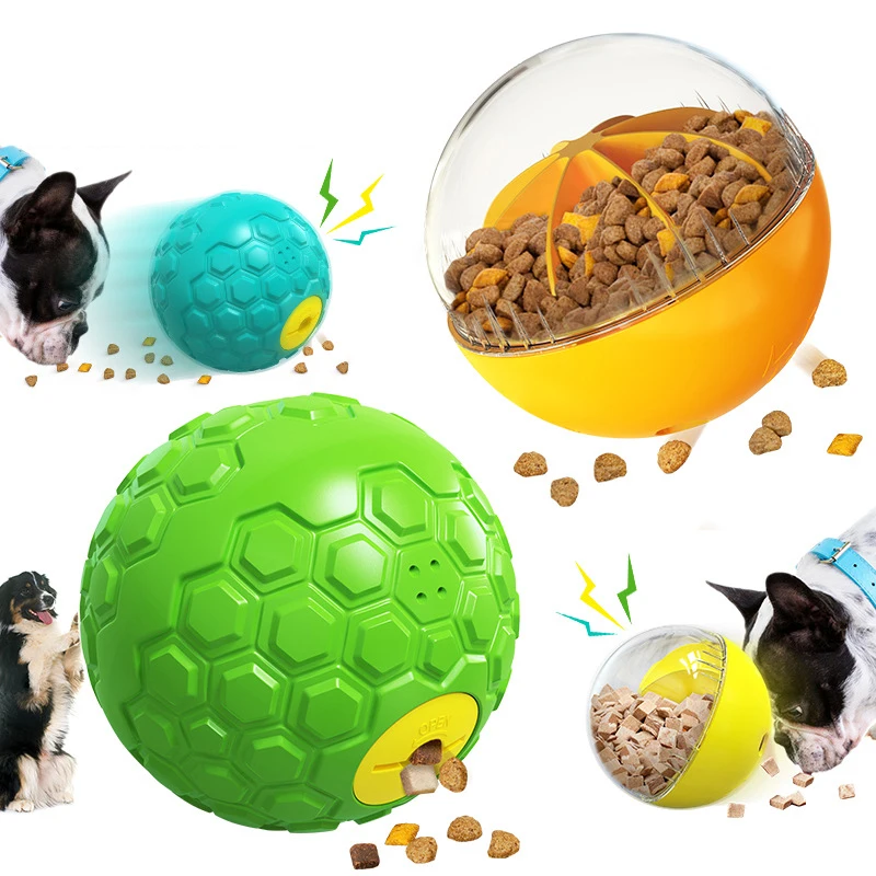 Amazon 2022 Pet Supplies Explosive Dog Puzzle Wobble Wag Giggle Ball Interactive Bite Chewtle Molar Toys