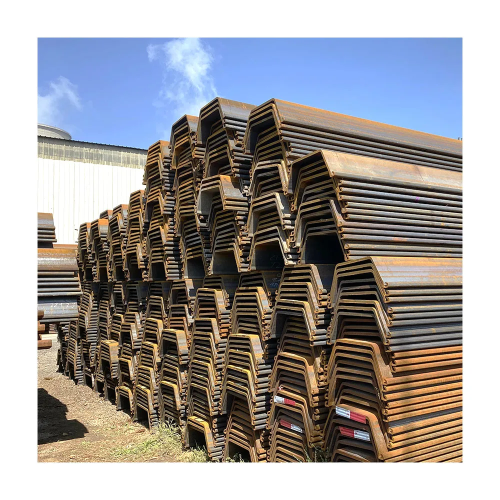 Manufacturer China steel sheet pile type az-19-700 type ii pile hot rolled u type sheet pile on sale