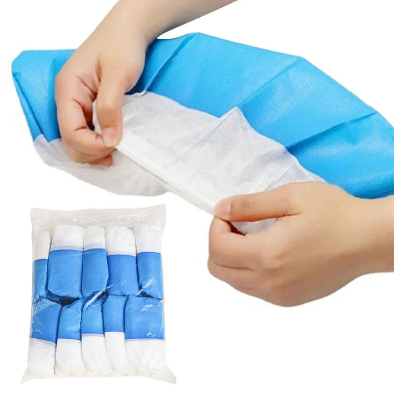 Medical Supply PP Non Woven Blue Surgical Soft Antiskid Shoe Disposable Cover Shoe Cover For Hospital With CE Shoe Covers