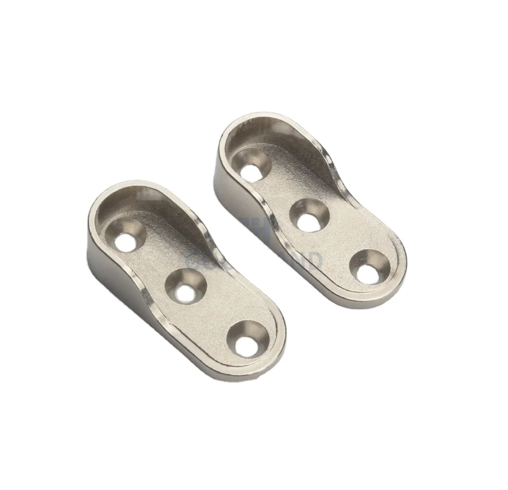 oval corner closet rod hanging rod bracket pipe oval tube bracket for wardrobe