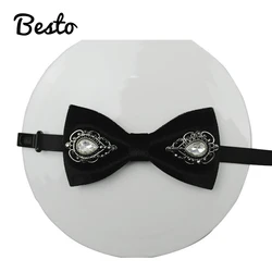 Галстук-бабочка со стразами для мужчин, тканевый галстук-бабочка ручной работы для женщин, галстук-бабочка со стразами для свадьбы