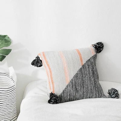 Stitched Triangle Pillow Sofa Car Cushion Cover Home Soft Decoration Accessories Photo Props