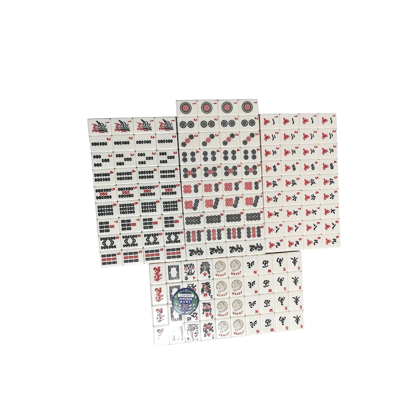 Professional Quality Brand Custom Size Antique Chinese Mahjong Set Rectangle Entertainment Minimum Order 10 Piece 100 Piece Nai
