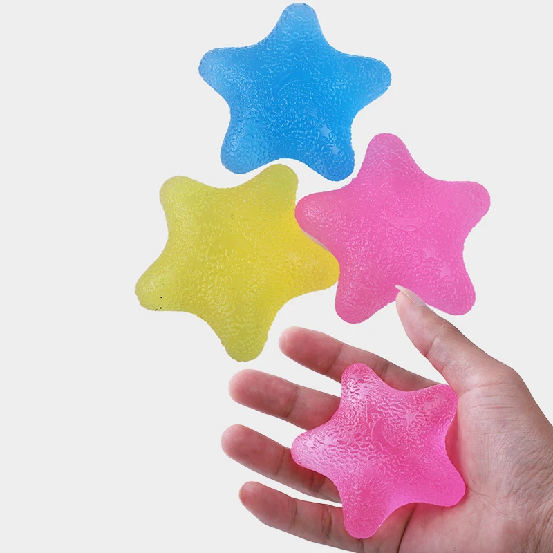 Therapy Hand Grip Ball Egg Shape Exercise TPR Hand Grip Stress Relief Ball for Adults and Kids