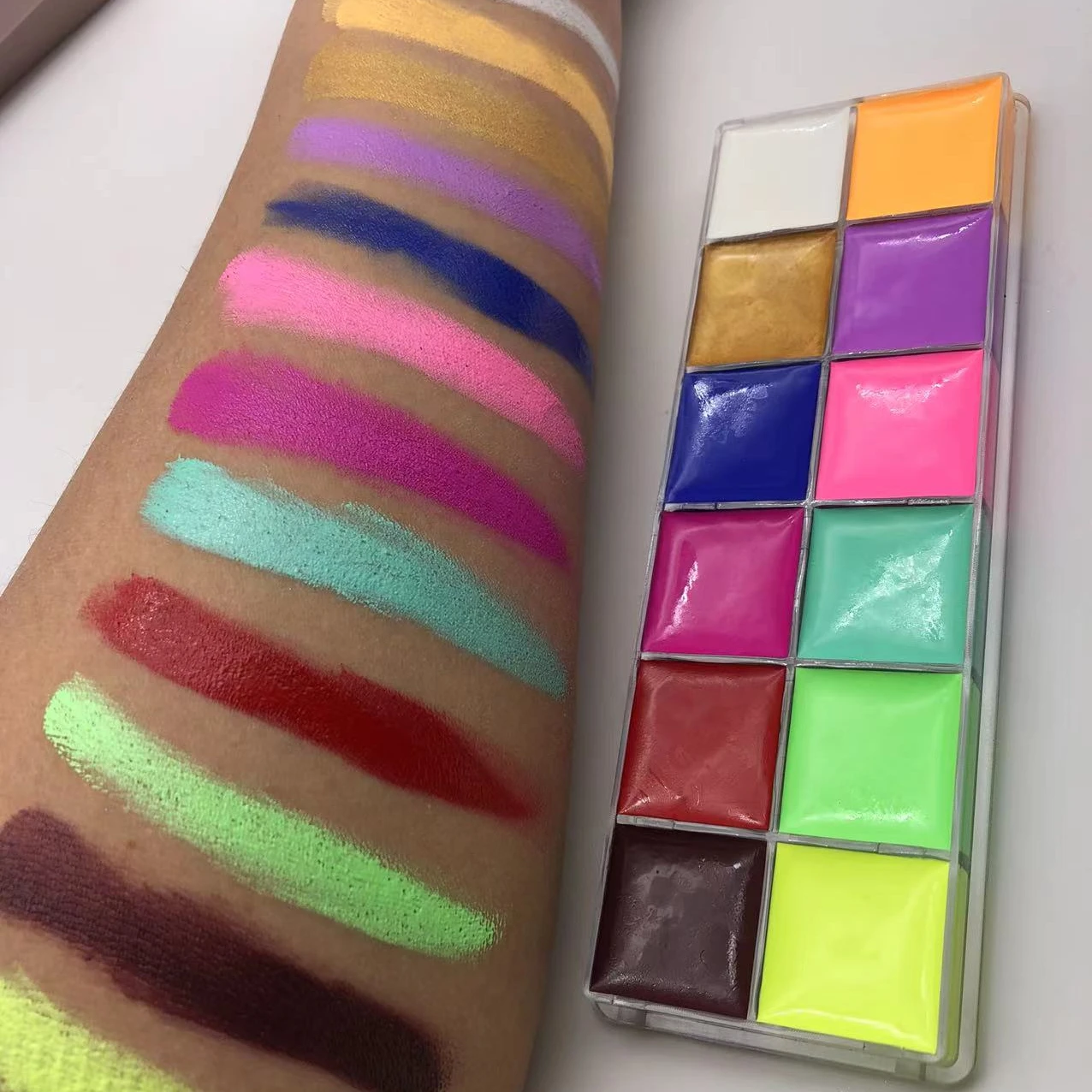 12 colors High Quality waterproof  Body Painting Professional Colorful Body Art oil  Face Body Paint