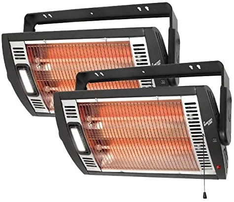 Outdoor Wall-Mounted Patio Heater, Quartz Ceiling Mount Infrared Heater, ETL for USA 1500w patio heater