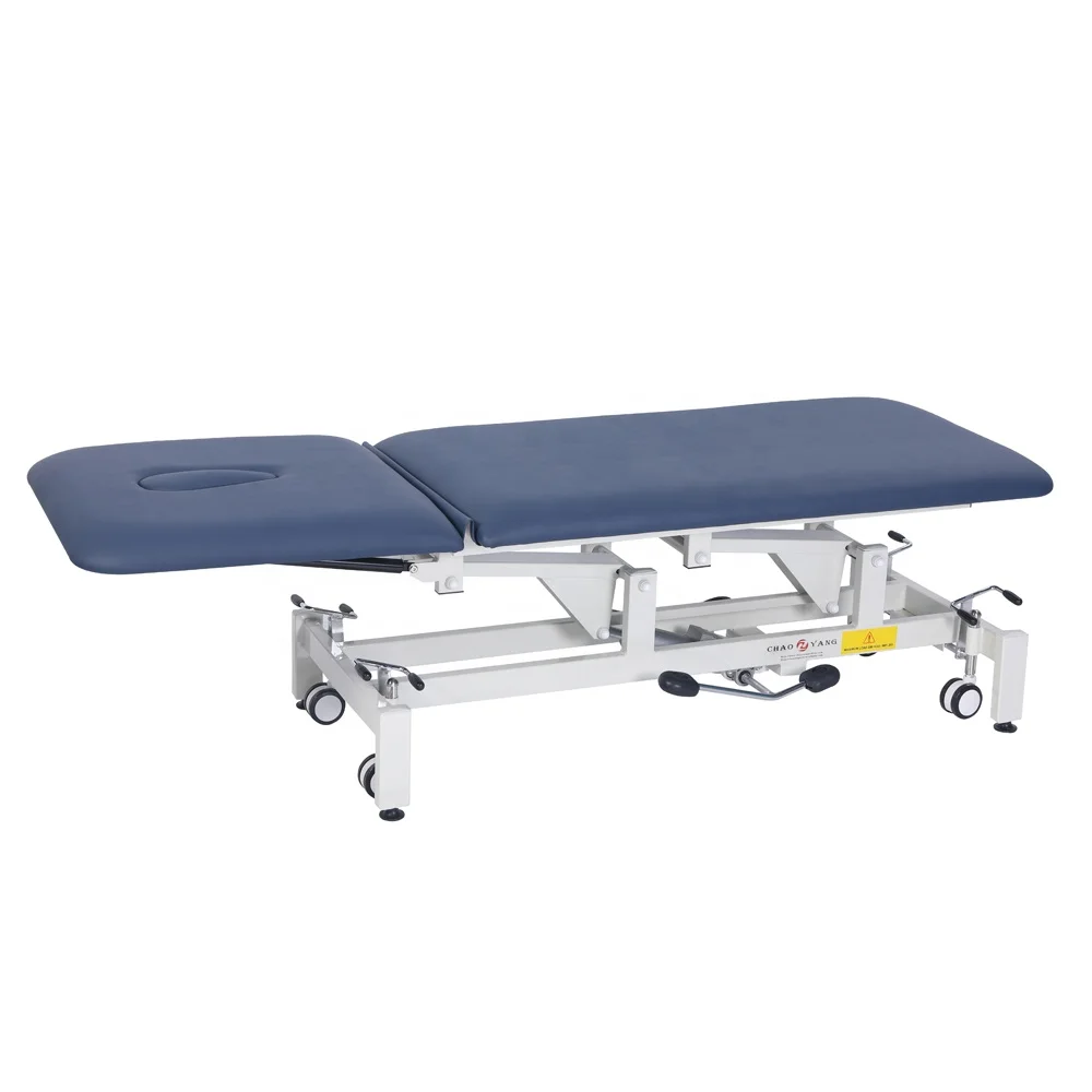 Chaoyang Medical 2 Section Hydraulic Couch Examination Massage Table Therapy Physiotherapy Bed Treatment Table
