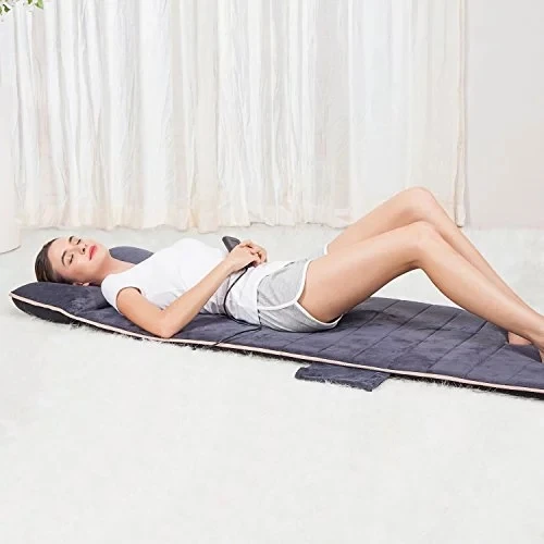 10 motors foldable full body electronic vibrating massage mattress
