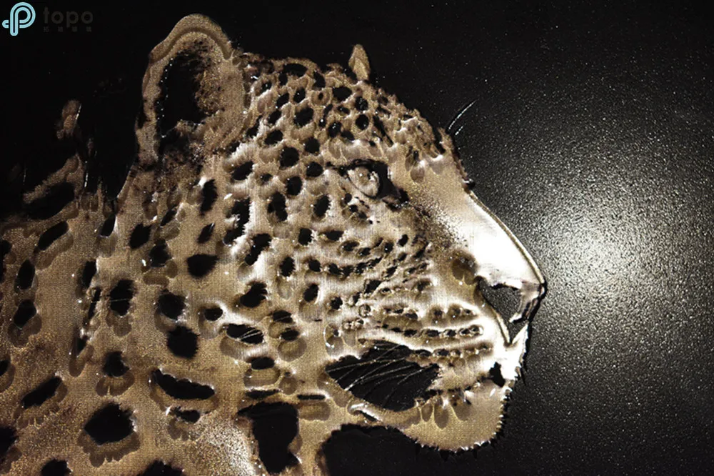
Leopard Animal Tempered Art Glass Paintings(MR-YB6-2039) 