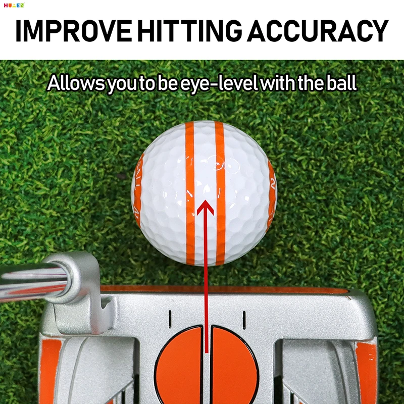 3 pieces Golf Practice Ball OEM ODM Urethane Training Smart Golf Range Balls Golf putter guide