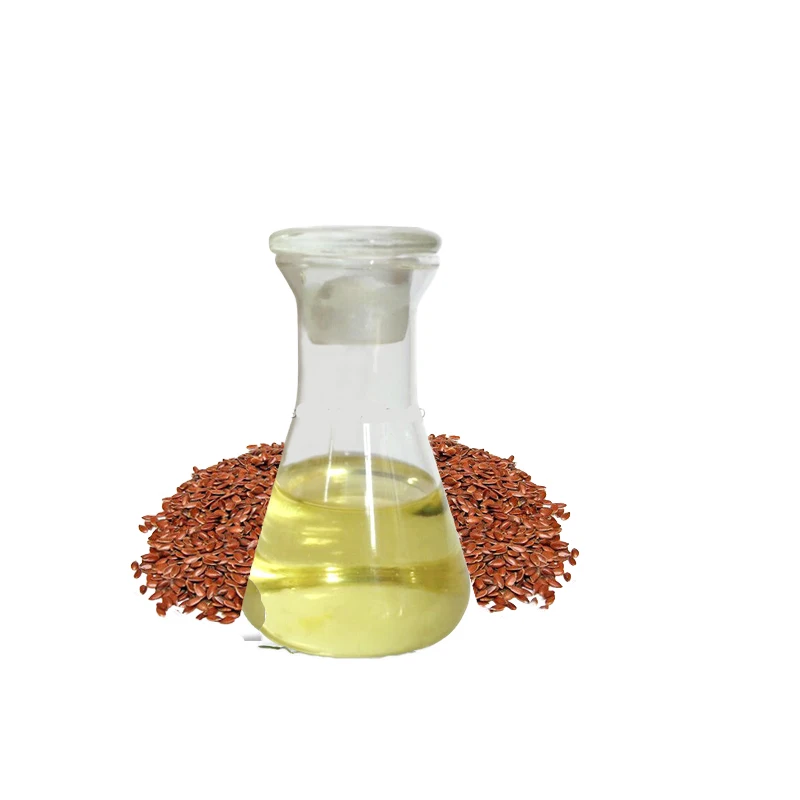 
factory supplies 100% natural edible grade flaxseed oil 
