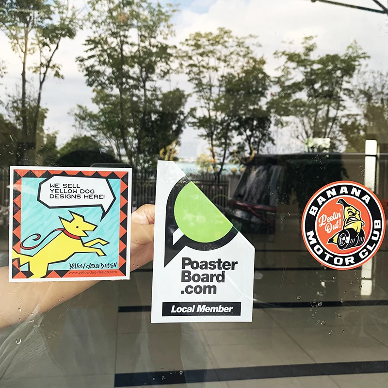 Custom High-quality Waterproof NO Glue Any Sized Adhesive-free Die Cut mess-free Clear Window Removable Static Clings