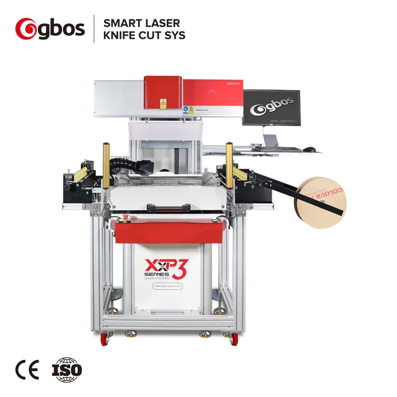 Gbos laser engraving cutting machine for fabric Leather shoe punching holes cutting marking CO2 laser PU marking machine