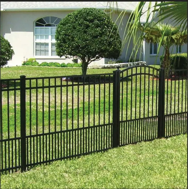 
2021 Anju Square pipe aluminium fence / pool metal fence 
