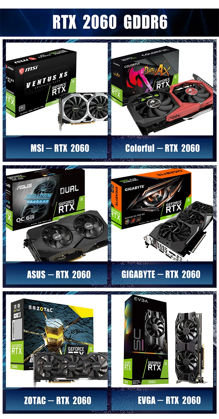 
Stock Cheap Brand New mining card series GTX 1660 Super 6GB RTX 2060 Super 8GB rtx 3060 RX 5700XT RTX3070 RTX3080 RTX3090 